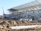 Budowa stadionu Radomiaka przyśpieszyła. Wiemy, kiedy powinny być gotowe kolejne elementy obiektu. Zobacz zdjęcia