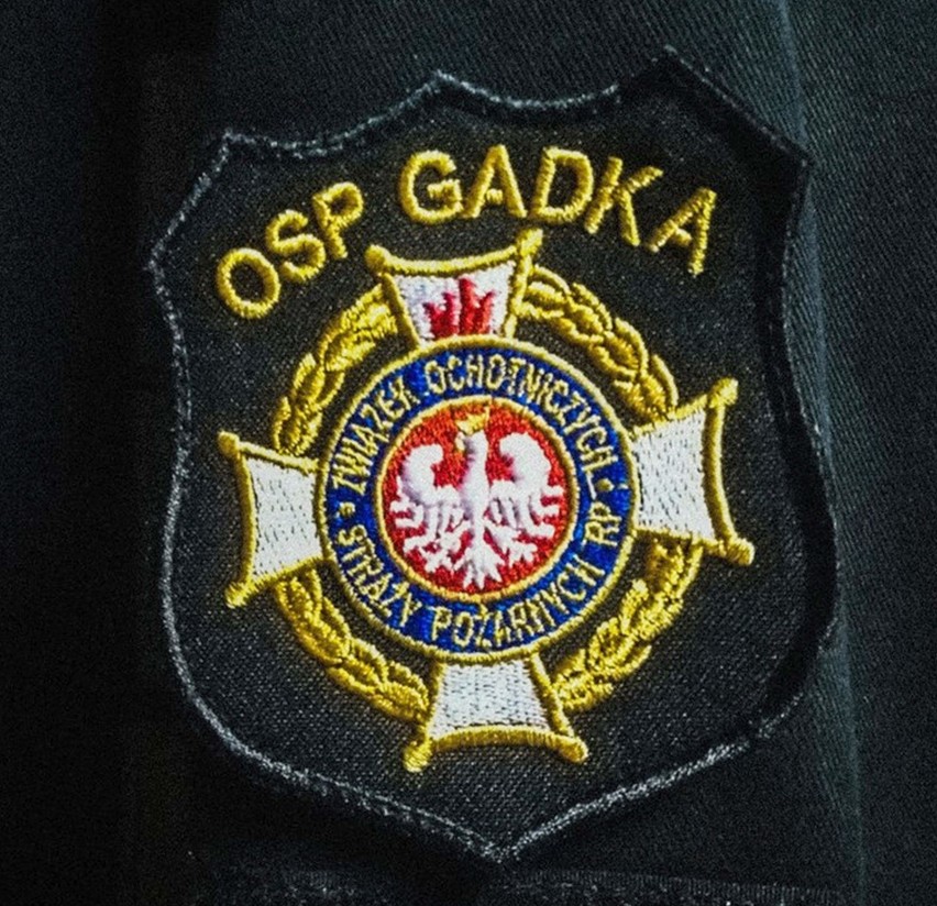 Logo jednostki Ochotniczej Straży Pożarnej w Gadce