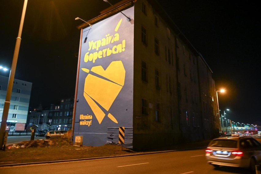 Kolejny mural wspierający Ukrainę w Gdańsku