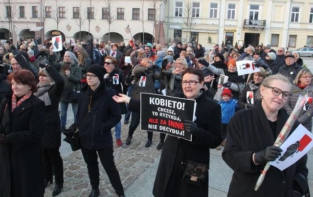 Strajk kobiet w Kielcach.