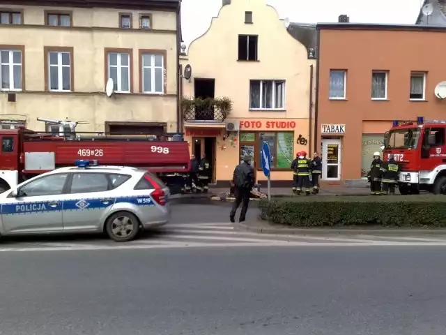 Pożar w centrum Golczewa