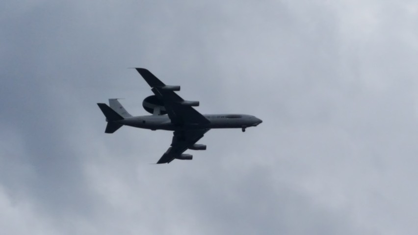 Samolot AWACS nad Wrocławiem