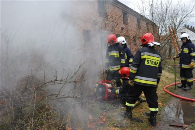 Pożar w Osieku: Strażacy gasili starą chlewnię