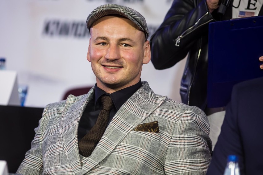 Artur Szpilka i Łukasz Różański w hotelu Marriott w...