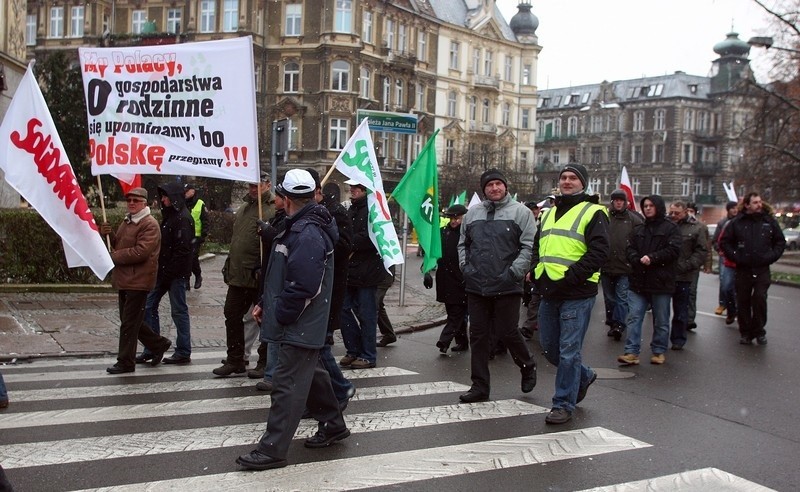 Protest rolników w Szczecinie (2)