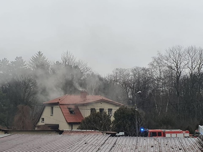 Pożar w Wieliczce. Zdjęcia dzięki uprzejmości czytelników