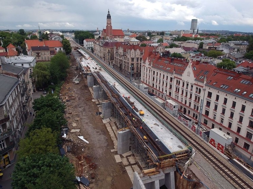 Kraków. Budują estakady kolejowe. Do końca 2021 roku powstaną na nich cztery tory [NOWE ZDJĘCIA]