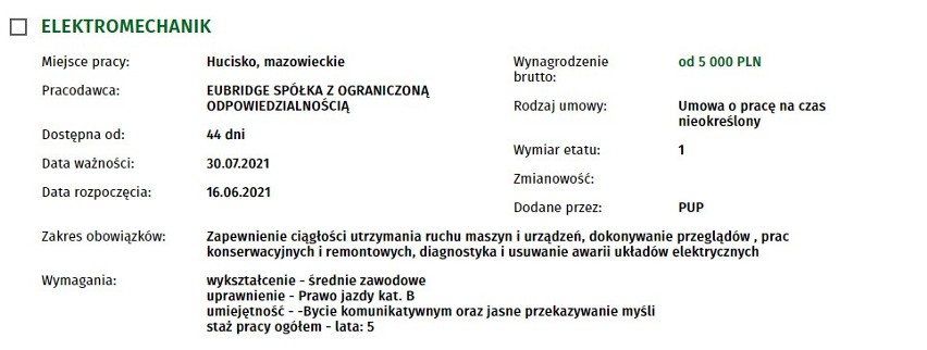 Zobacz oferty pracy w Przysusze i powiecie przysuskim. Ile pracodawcy dają zarobić i jakich pracowników poszukują?