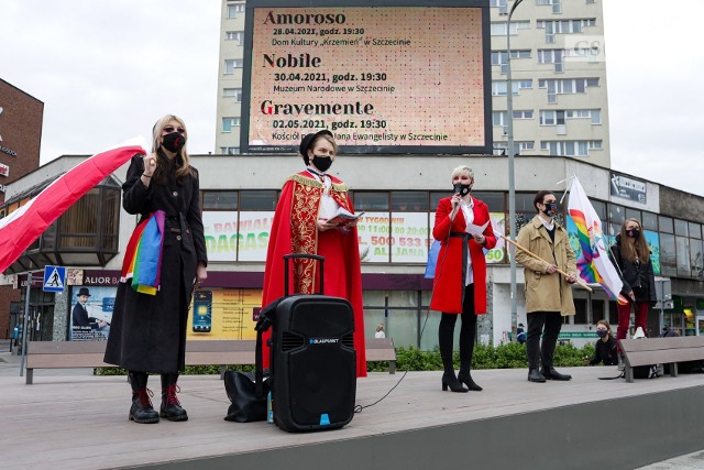 Protest Lewicy w Szczecinie