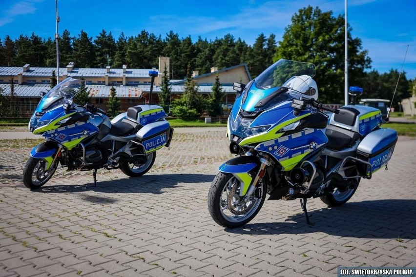 Policjanci z Kielc i Ostrowca mają nowe motocykle. Zobacz zdjęcia