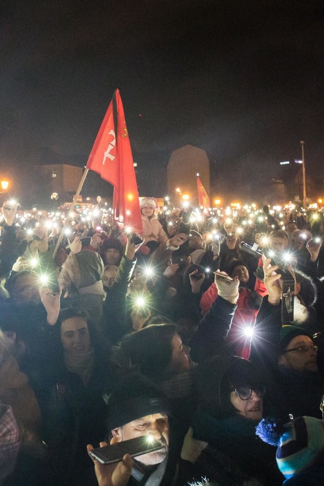 "Światełko dla Pawła" na Targu Węglowym 20.01.2019