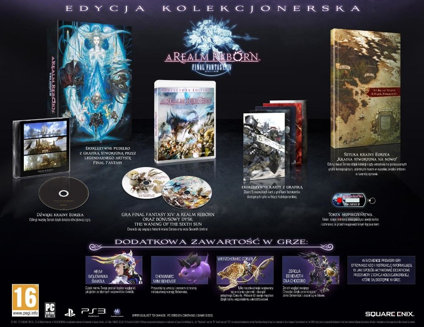 Final Fantasy XIV: A Realm Reborn. Edycja kolekcjonerska też będzie 