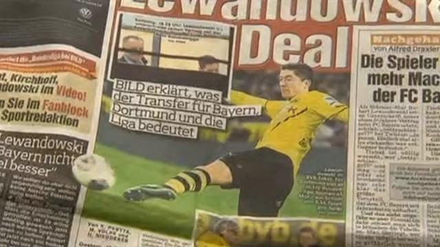Temat transferu Lewandowskiego był tematem numer jeden w niemieckich mediach.