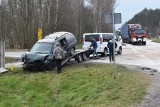 Wypadek na drodze krajowej nr 32 między Krosnem a Gubinem. Zderzyły się cztery samochody, trzy osoby poszkodowane!