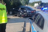 W Czachowie motocyklista uderzył w bok auta. Został surowo ukarany 