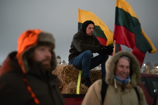 Rolnicy protestują na ulicach Wilna