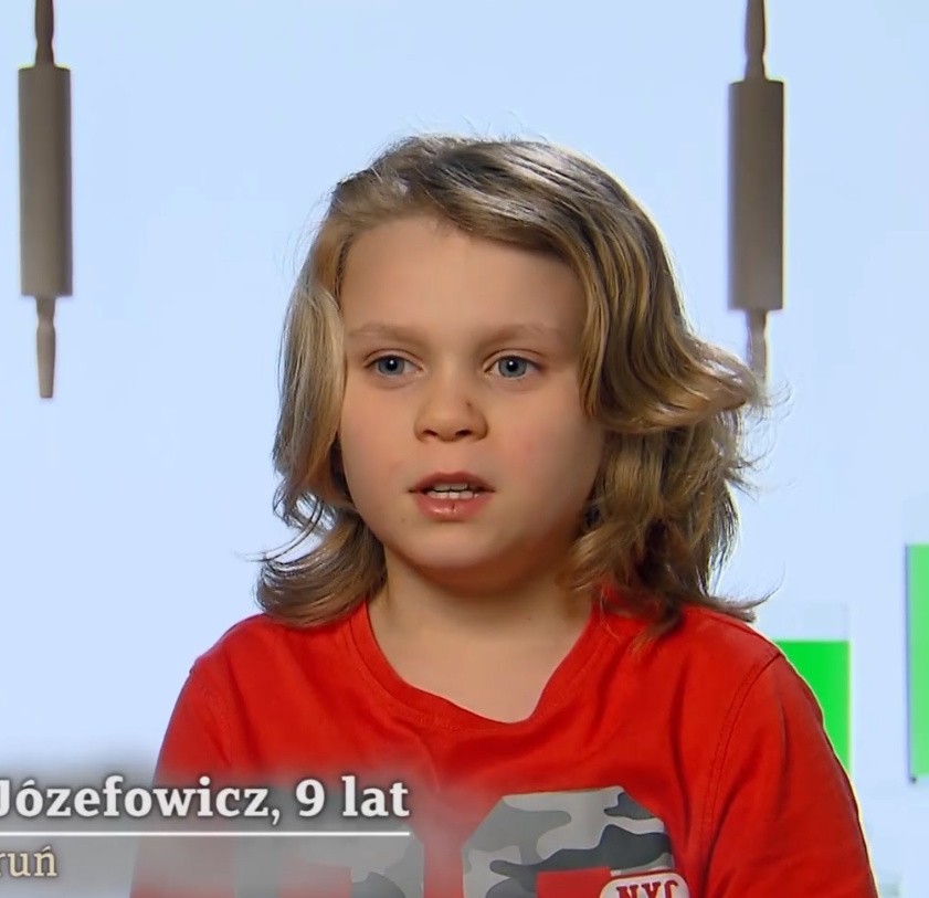 Kazik Józefowicz ze Starego Torunia w programie "MasterChef Junior". Kim jest? Sprawdźcie, co ugotował