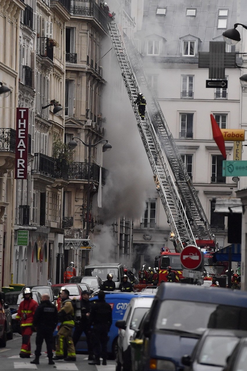 Miejsce eksplozji w Paryżu