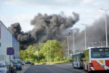 Czarny dym nad byłym poligonem w Gorzowie [ZDJĘCIA]