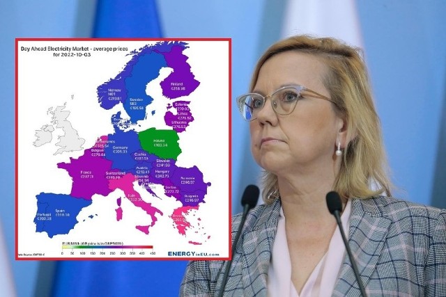 W Polsce kolejny dzień z najniższymi w Unii Europejskiej cenami energii. - Nigdzie w Europie nie ma tak kompleksowej tarczy dla gazu, ciepła i energii jak w Polsce - zaznaczyła minister klimatu i środowiska Anna Moskwa