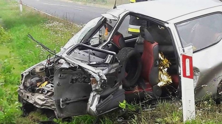 Wypadek na trasie między Łubowem a Fałkowem