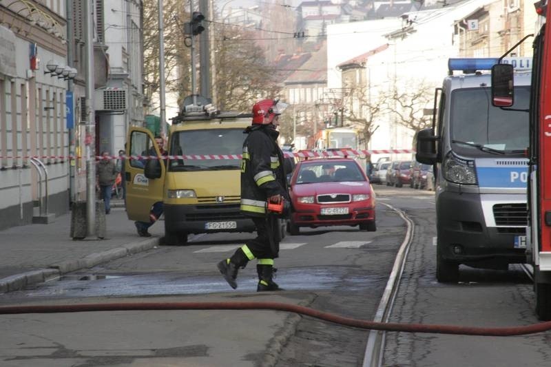 Pożar przy ul. Sikorskiego w Gorzowie