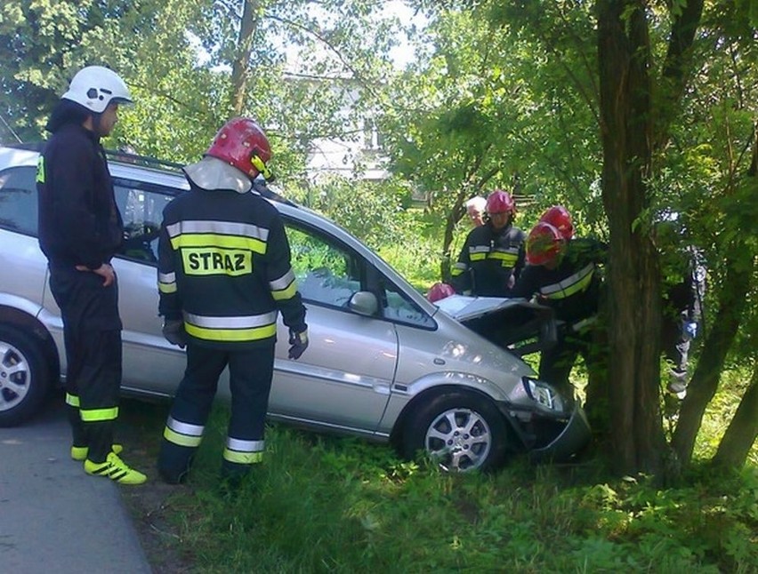 Wypadek w Sadkowicach koło Solca nad Wisłą.