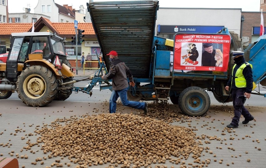 Protest rolników w Chojnicach