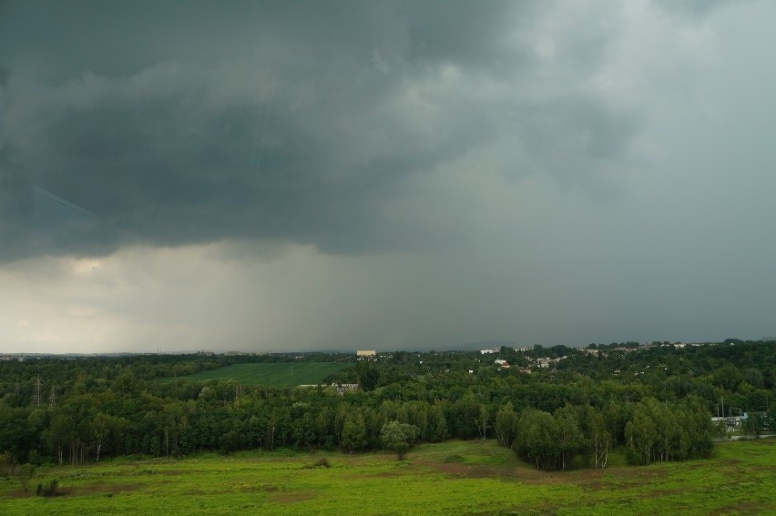 Burze nad województwem śląskim