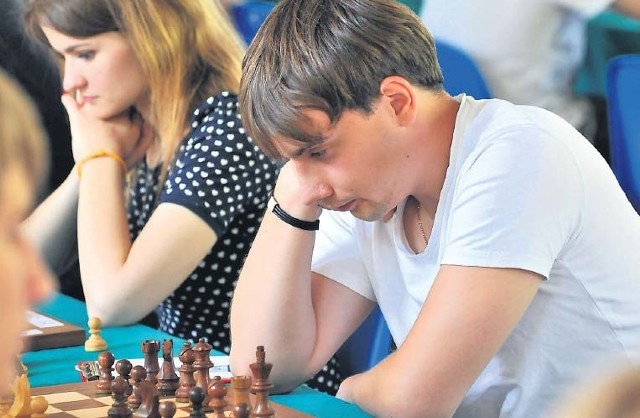 Marcel Kanarek z Hetmana Politechnika walczy o wygraną w turnieju.