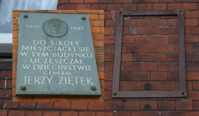 Po tablicy upamiętniającej Jerzgo Ziętka pozostało tylko puste miejsce na ścianie szkołyZobacz kolejne zdjęcia. Przesuwaj zdjęcia w prawo - naciśnij strzałkę lub przycisk NASTĘPNE