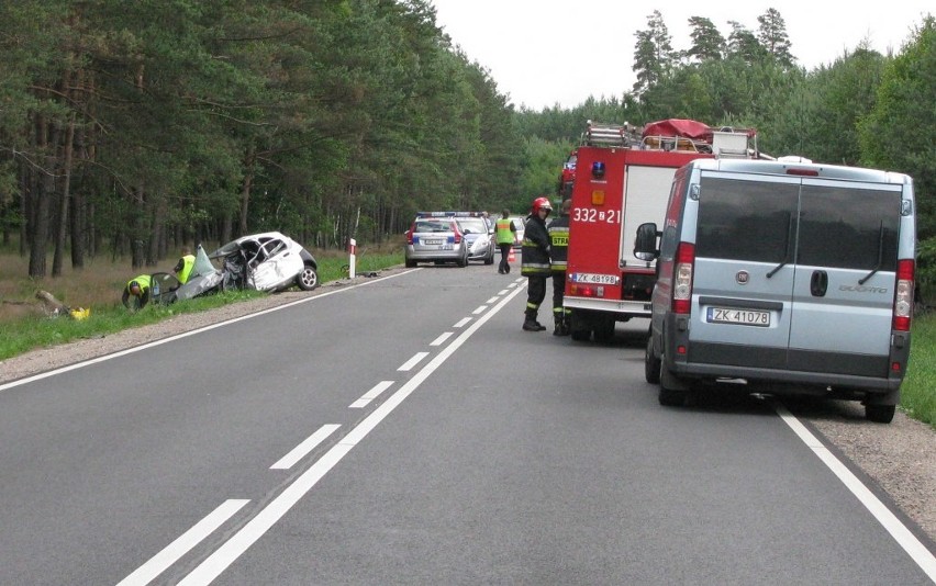 Śmiertelny wypadek w Mostowie kolo Koszalina.