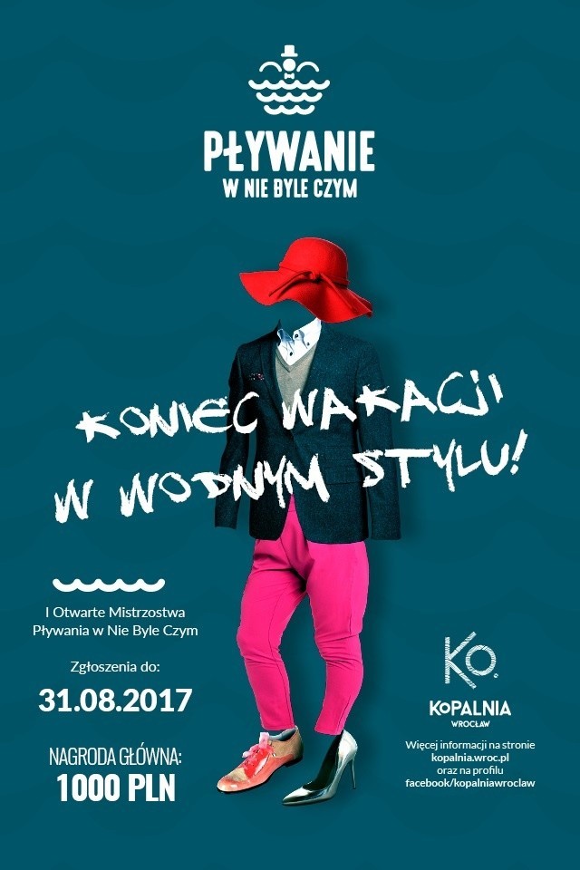Mistrzostwa Pływania w Nie Byle Czym w Kopalni Wrocław