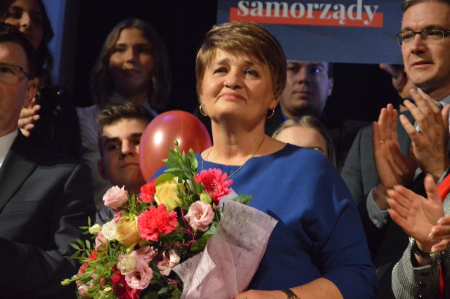 Marzena Dębniak na konwencji wyborczej w Ostrowcu Świętokrzyskim.