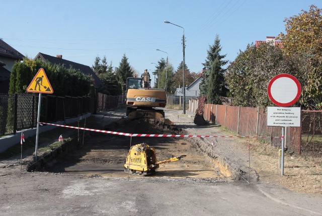 Ulica Iglasta na Kapturze jest obecnie remontowana w ramach Radomskiego Programu Drogowego.