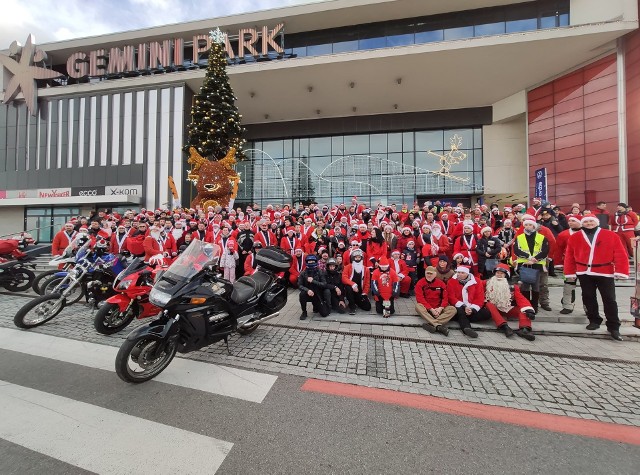 235 motocylistów wzięło udział w tegorocznej akcji MotoMikołaje w Bielsku-Białej
