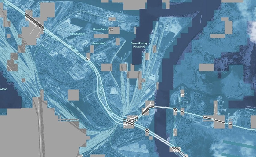 Pod wodą okolice Szczecina, niemal całe Prawobrzeże ale też Świnoujście [MAPY]