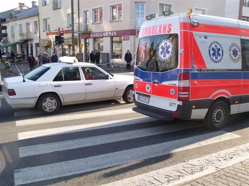 Wypadek na skrzyżowaniu Goworowskiej i Sienkiewicza