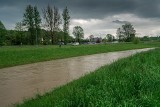Nowy Sącz. Wody w rzekach przybywa. Wysoki stan na  Kamienicy i Łubince  [ZDJĘCIA]