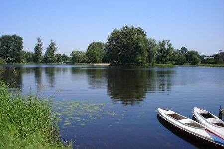 Rzeka Nurzec (zalew) Wyspa w Ciechanowcu.