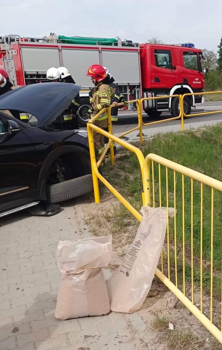 Kolejne zderzenie na obwodnicy Daleszyc. Rozbite trzy samochody