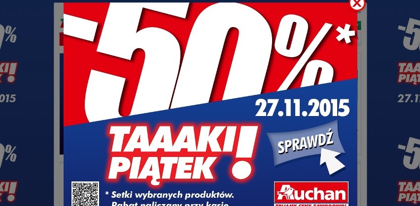 Auchan - 50 proc. na wybrane towary...