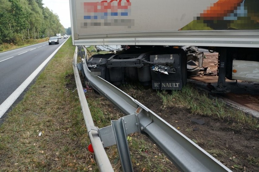 Wypadek na trasie Dk1 w Kobiórze