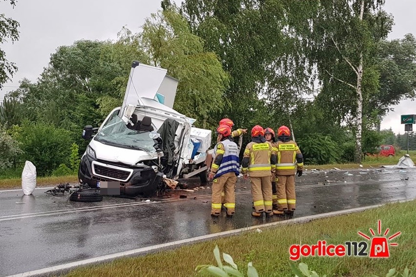 Wypadek w Łuznej wyglądał dramatycznie