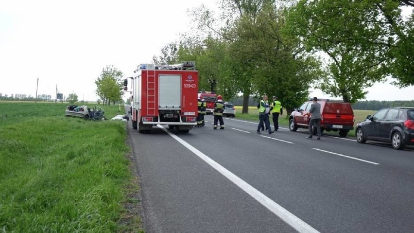 Wypadek w Gościejewie: Zablokowana 11 za Rogoźnem