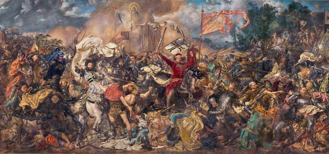 15 lipca 1410 pod Grunwaldem walczyło rycerstwo z ziemi sieradzkiej i łęczyckiej. Pod Grunwald wojsko z całej Korony wyruszyło 24 czerwca 1410 z Wolborza koło Piotrkowa, gdzie zgromadziło się na rozkaz króla Władysława Jagiełły. Na zdjęciu obraz Jana Matejki