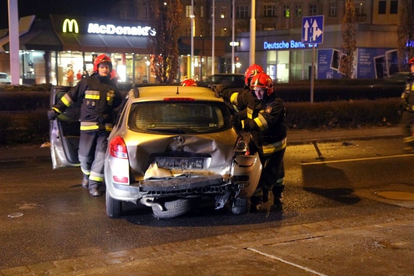 Karambol na pl. Grunwaldzkim. Sprawca był pijany