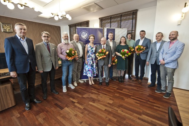 Na terenie kampusu Politechniki Koszalińskiej przy ulicy Śniadeckich odbyło się spotkanie z laureatami Zachodniopomorskiego Nobla w dziedzinie nauk technicznych.