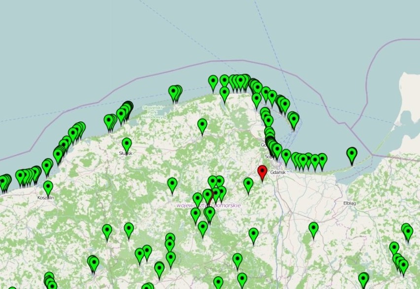[sc]Sinice w Bałtyku. Aktualna mapa online 09.08.2018 Nad...