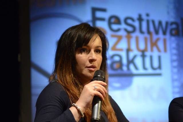 Beata Tadla - dziennikarka TVP była jednym z gości drugiej edycji toruńskiego Festiwalu Sztuki Faktu